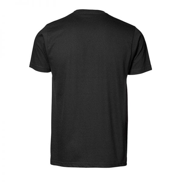 ID YES T-shirt, populær kampagne tøj, mande model, sort farve. Ses fra rykken.
