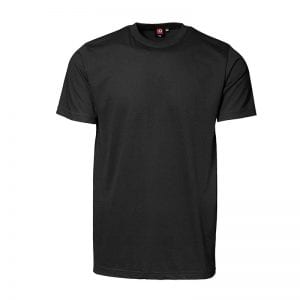 ID YES T-shirt, populær kampagne tøj, mande model, sort farve. Set forfra.