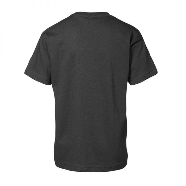 ID Game T-Shirt, klassisk, børne model, en af de mest populære t-shirt, farve sort. Set bagfra