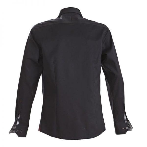 J. Harvest & Frost Red Bow 20, sort skjorte af lækker kvalitet Slim fit model
