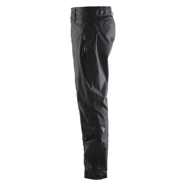 CRAFT Aqua Rain Pants. Regn bukser i god kvalitet, sort model fra siden