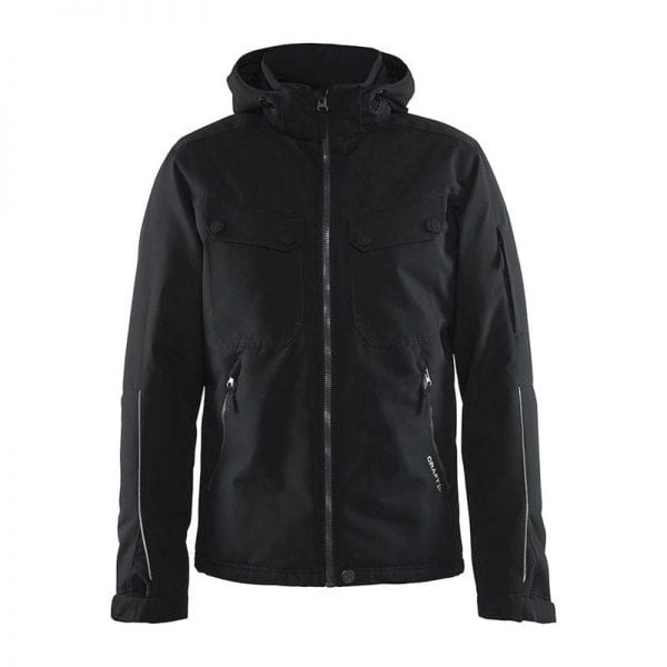 CRAFT Utility Jacket Men, Lækker jakke i god kvalitet med mange lommer og fine detaljer. Sort herremodel