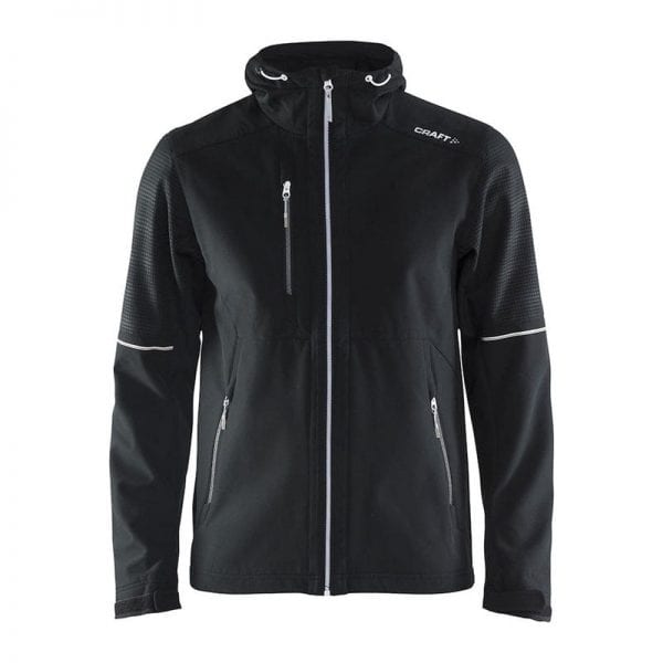 CRAFT Highland Jacket Men, Lækker jakke i god kvalitet med mange fine detaljer. Herremodel i sort med hvide detaljer