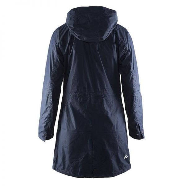 CRAFT Parker Rain Jacket kvindemodel. Lang regnjakke i lækker kvalitet