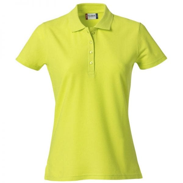 Basic dame polo t-shirt fra CLIQUE - slidstærk og god til dagligbrug. Ses her i farven gul