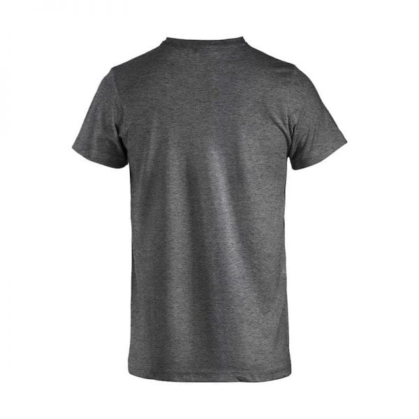 Basic T-shirt fra CLIQUE, lækker kvalitet med forstærket detaljer. Ses her bagfra i mørk grå