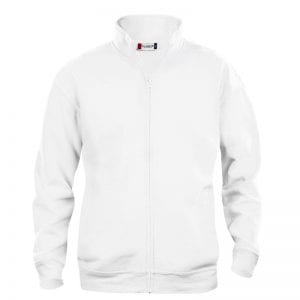 Basic junior cardigan - Slidstærk sweatshirt med gennemgående lyslås. Ses her i farven hvid
