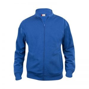 Basic cardigan fra CLIQUE - god kvalitets sweatshirt med lynlås. Ses her i farven kongeblå