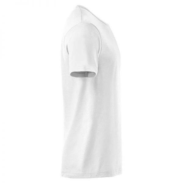 Fashion t-shirt fra CLIQUE - figursyret single jersey. Ses her siden i farven hvid