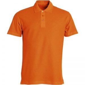 Basic polo t-shirt fra CLIQUE - slidstærk og god til dagligbrug. Ses her i farven orange