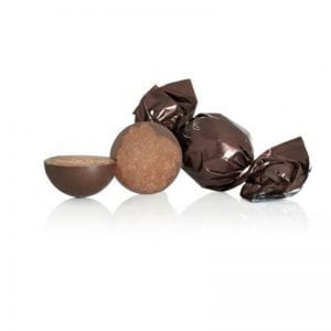 1 kg Fyldt Cocoture chokoladekugle i mørkebrun mørk chokolade m/mint