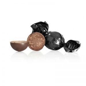 1 kg Fyldt Cocoture chokoladekugle i sort mørk chokolade m/expressokaffe