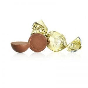 1 kg Fyldt Cocoture chokoladekugle i guld flødechokolade m/karamel