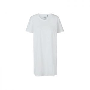 Hvid dame lang t-shirt fra neutral