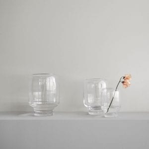 Stelton vasesæt fra Hoop i klart glas