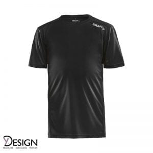 1907363 Sort T Shirt fra Y-design