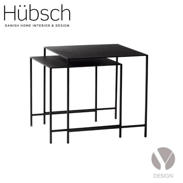Duo Sidebord, Sort ( Sæt) 991326