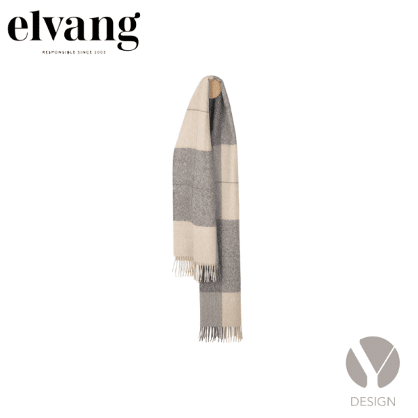 Praque Tørklæde Beige Dark Grey
