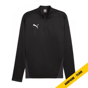 PUMA 658631/29 teamGOAL Training 1/4 Zip Top Black